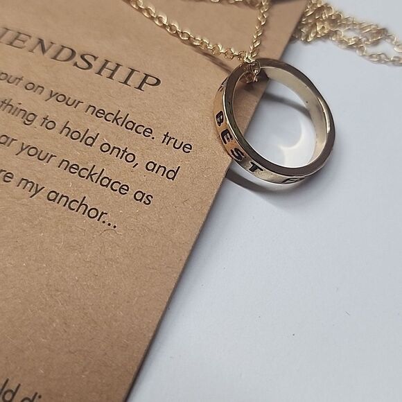 Dogeared Gold Dipped Friendship Necklaces - Picture 2 of 4